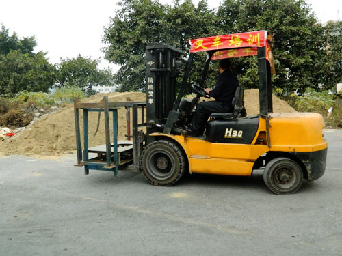 叉车培训学员风采