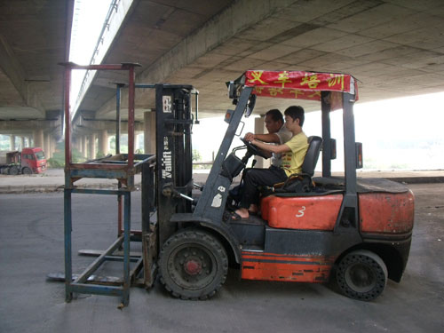 叉车培训学员风采